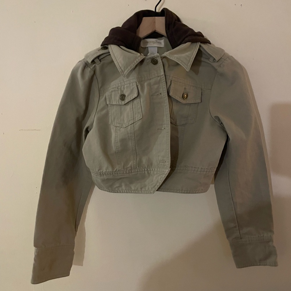 London Jean brand size large chino jacket with hood